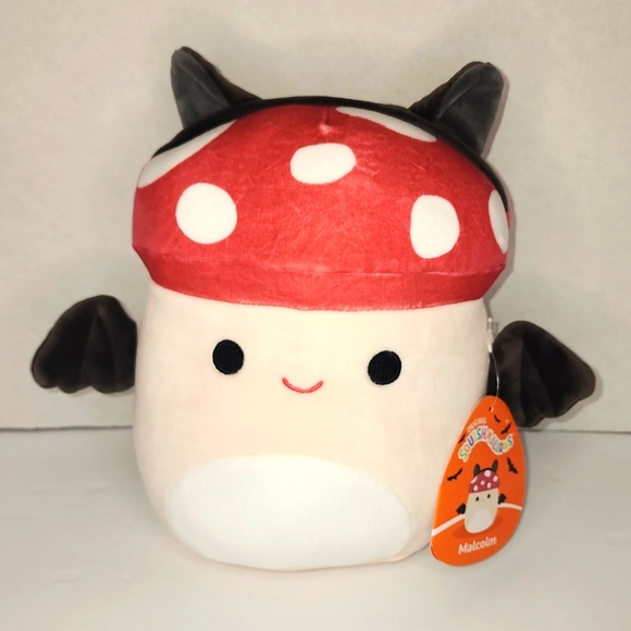 🎃 MALCOLM 🍄 Mushroom Bat Halloween 2023 Original Squishmallow by Kelly Toy NWT - Picture 1 of 9